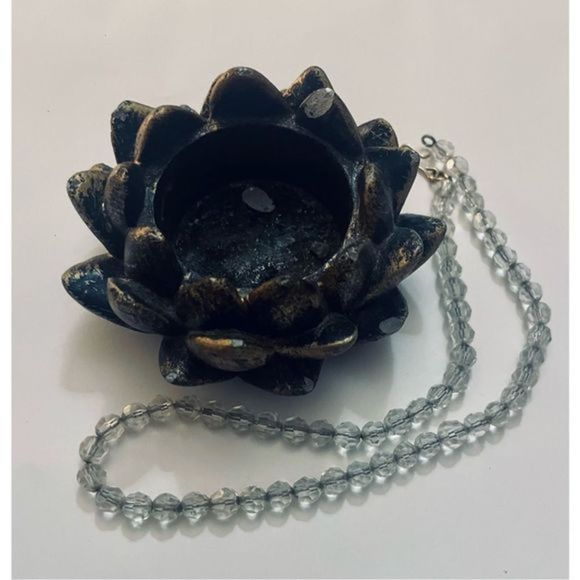 PRETTY CLEAR BEAD CHOKER NECKLACE - Picture 4 of 7